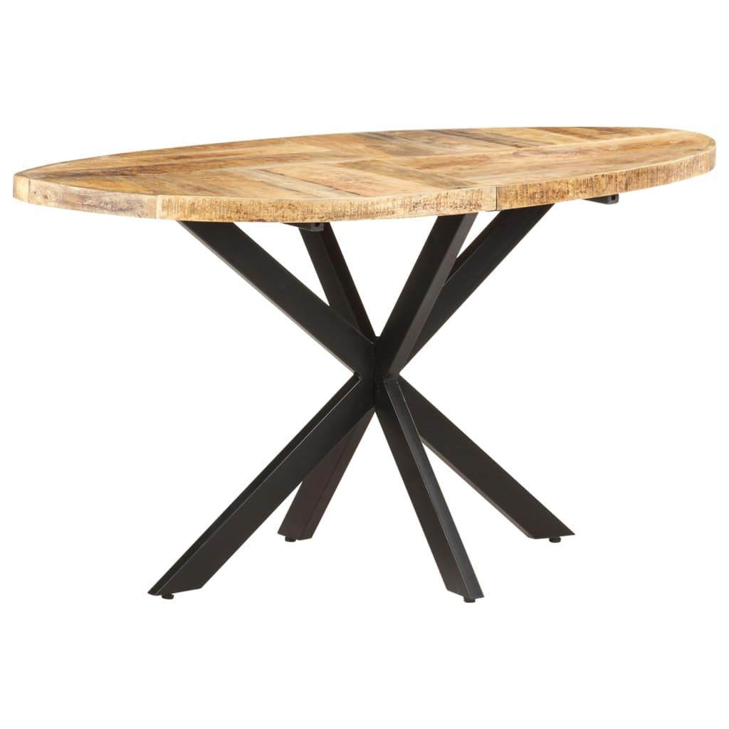 vidaXL Eettafel 140x80x75 cm massief mangohout