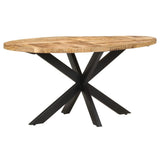 vidaXL Eettafel 140x80x75 cm massief mangohout