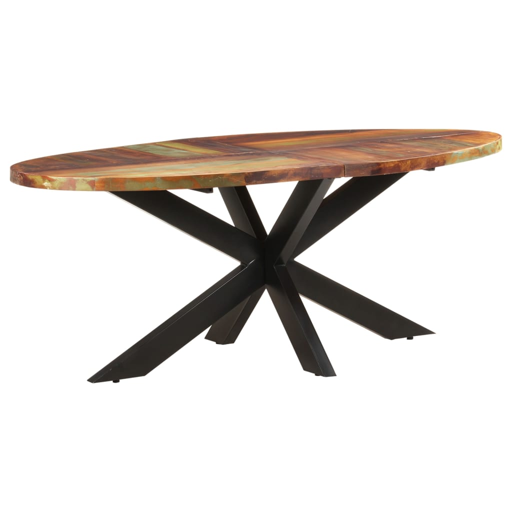 vidaXL Eettafel 140x80x75 cm massief mangohout