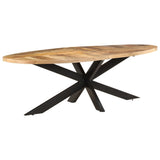 vidaXL Eettafel 140x80x75 cm massief mangohout