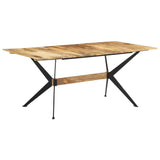 vidaXL Dining Table 180x90x76 cm Solid Mango Wood