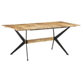 vidaXL Dining Table 180x90x76 cm Solid Mango Wood