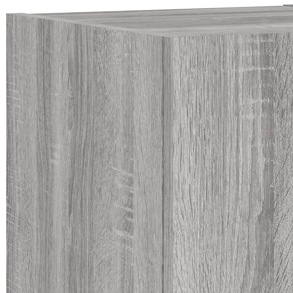 vidaXL 6-Piece TV Wall Unit Set with LED Lighting White