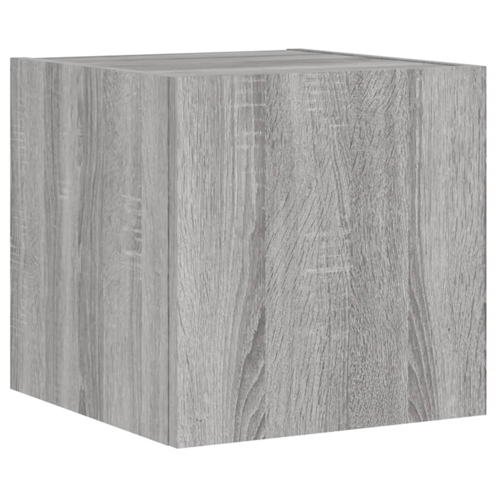 vidaXL 6-Piece TV Wall Unit Set with LED Lighting White