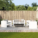 vidaXL 2-delige Loungeset massief grenenhout blanc