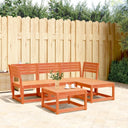 vidaXL 4-delige Loungeset massief grenenhout