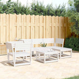 vidaXL 5-delige Loungeset massief grenenhout
