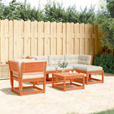 vidaXL 5-delige Loungeset massief grenenhout