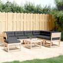 vidaXL 7-delige Loungeset massief grenenhout