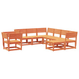 vidaXL 8-delige Loungeset massief grenenhout