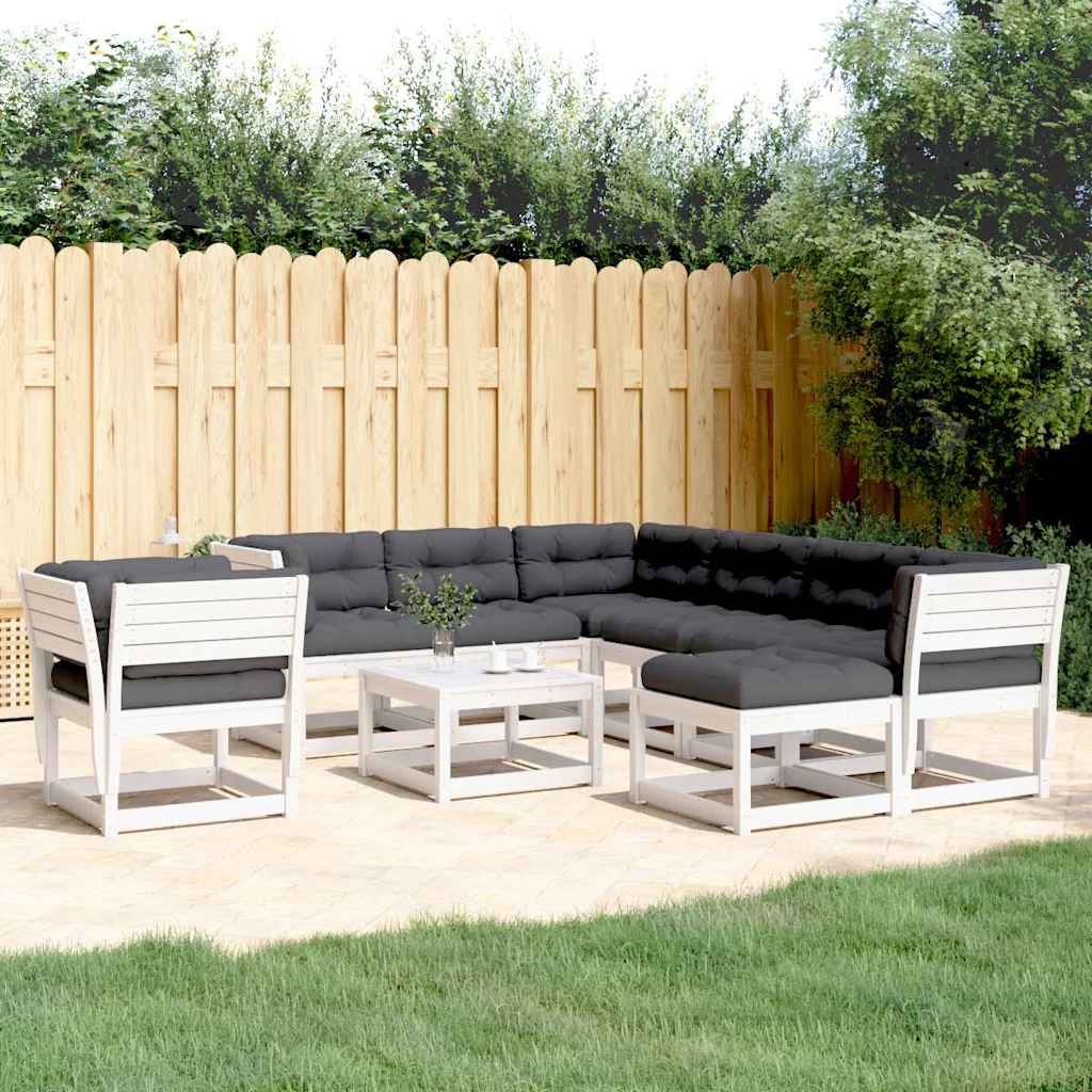 vidaXL 8-delige Loungeset massief grenenhout