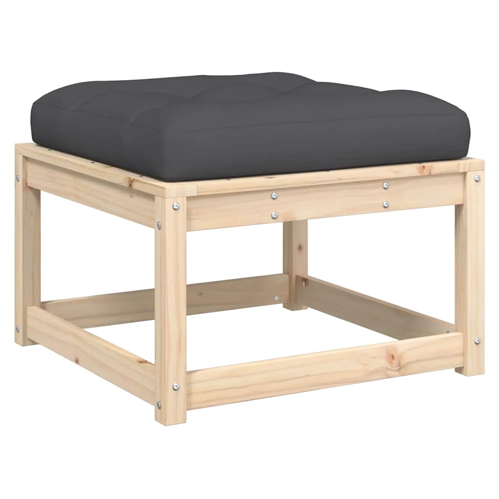vidaXL 8-delige Loungeset met kussens massief grenenhout