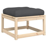 vidaXL 8-delige Loungeset met kussens massief grenenhout