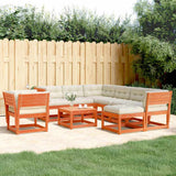 vidaXL 8-delige Loungeset met kussens massief grenenhout