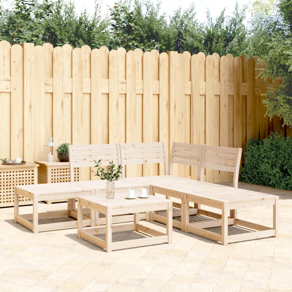 vidaXL 5-Piece Lounge Set Solid Pine Wood