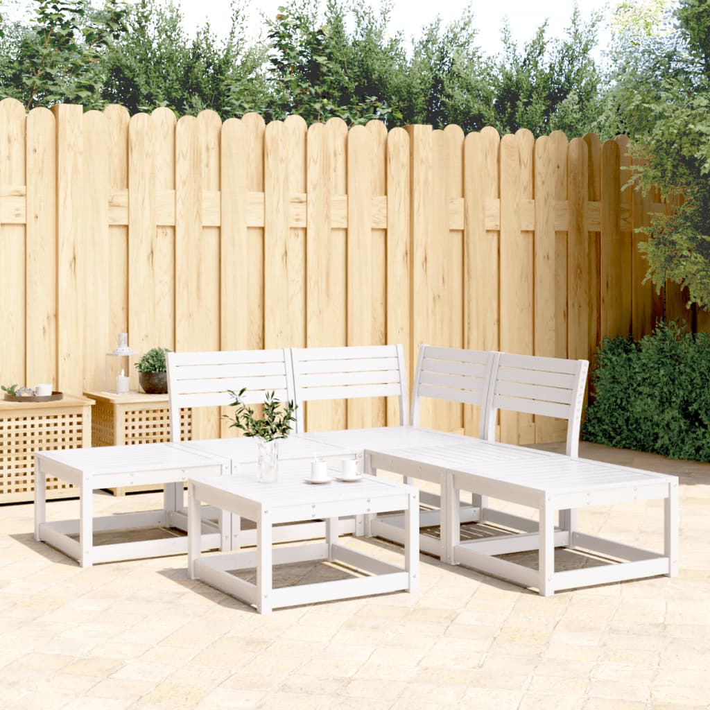 vidaXL 5-Piece Lounge Set Solid Pine Wood
