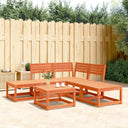 vidaXL 5-delige Loungeset massief grenenhout