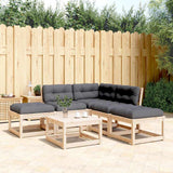vidaXL 5-Piece Lounge Set Solid Pine Wood