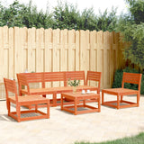 vidaXL 5-delige Loungeset massief grenenhout