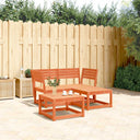 vidaXL 3-delige Loungeset massief grenenhout