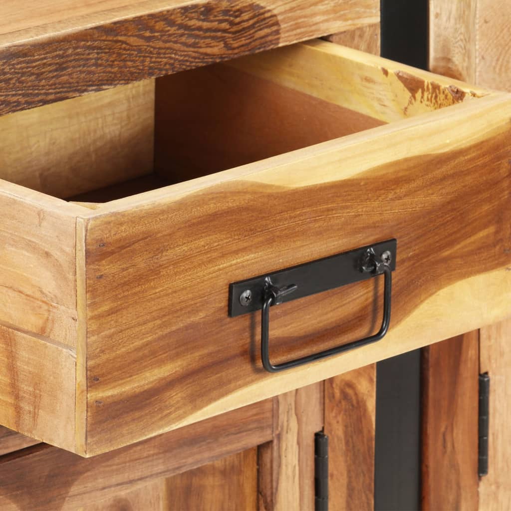 vidaXL Sideboard 172x35x80 cm solid mango wood