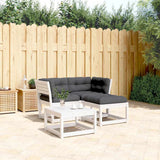 vidaXL 3-delige Loungeset massief grenenhout
