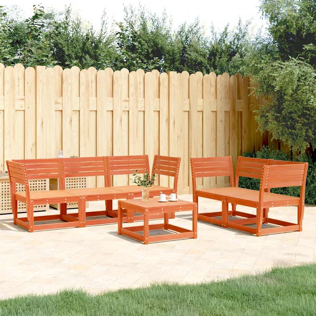 vidaXL 5-Piece Lounge Set Solid Pine Wood