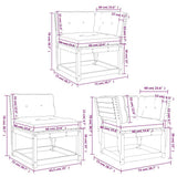 vidaXL 5-Piece Lounge Set Solid Pine Wood