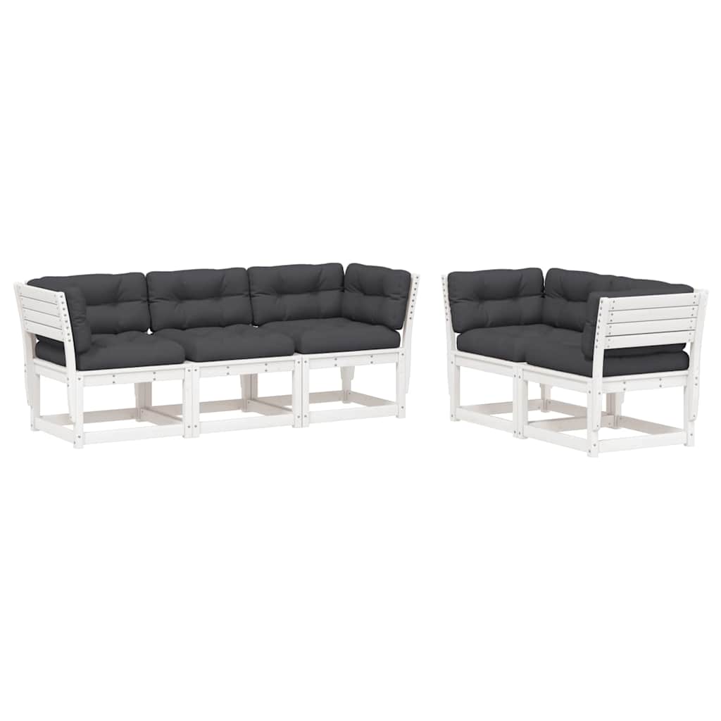 vidaXL 5-Piece Lounge Set Solid Pine Wood