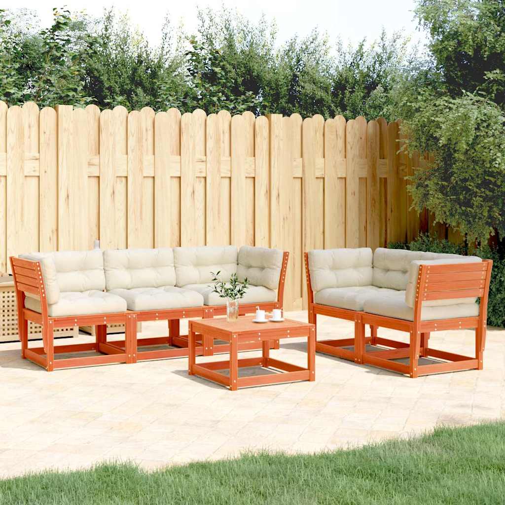 vidaXL 5-Piece Lounge Set Solid Pine Wood