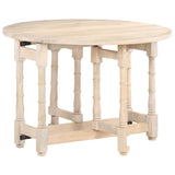 vidaXL Dining Table Round 110x76 cm Solid Mango Wood