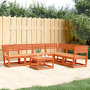vidaXL 6-Piece Solid Pine Wood Lounge Set