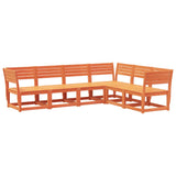 vidaXL 6-Piece Solid Pine Wood Lounge Set