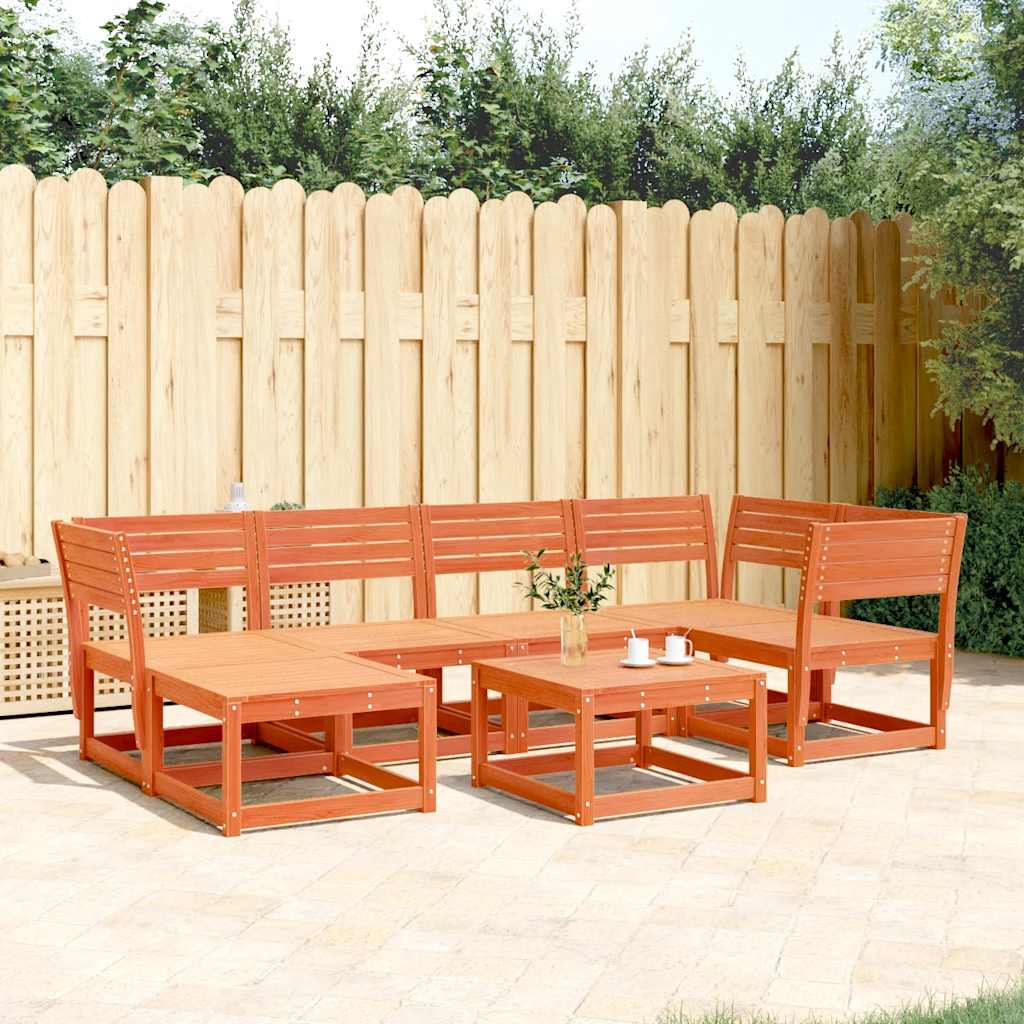 vidaXL 6-Piece Lounge Set Solid Pine Wood