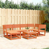 vidaXL 6-Piece Lounge Set Solid Pine Wood