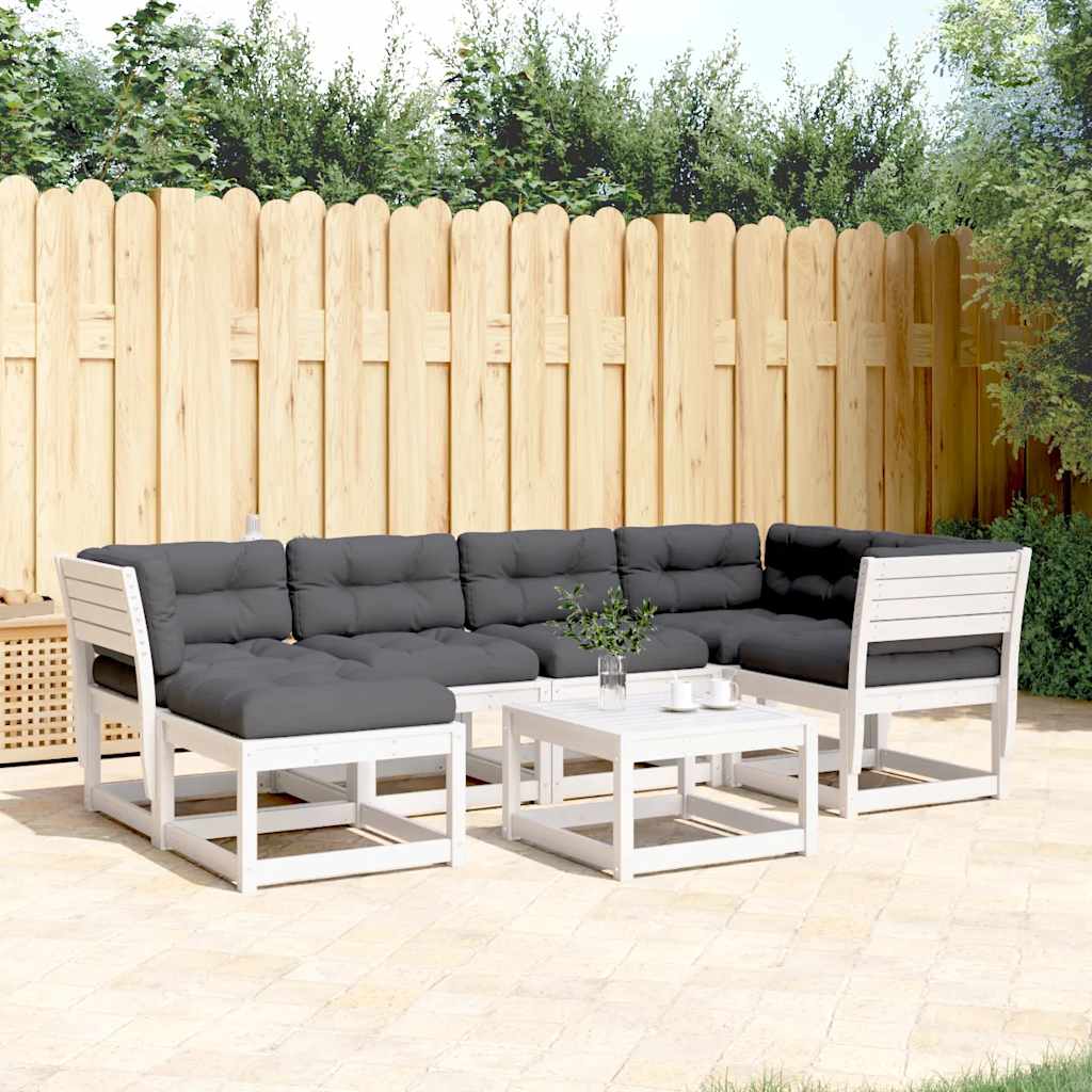 vidaXL 6-Piece Lounge Set Solid Pine Wood