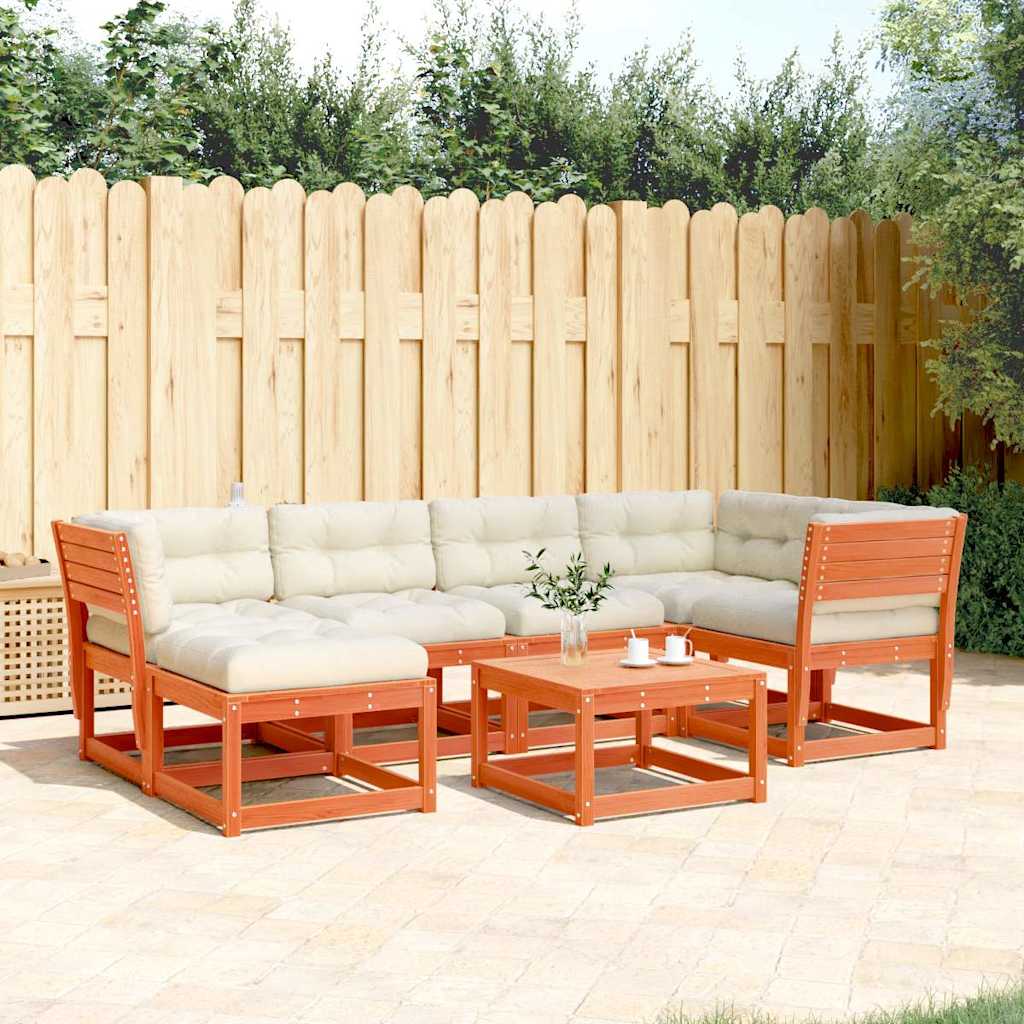 vidaXL 6-Piece Lounge Set Solid Pine Wood