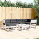 vidaXL 6-delige Loungeset met kussens massief grenenhout