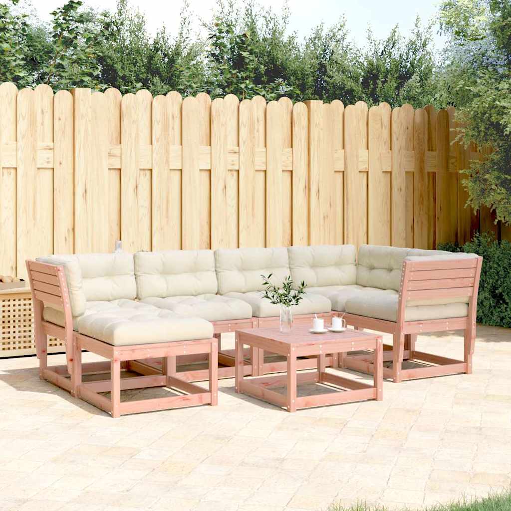 vidaXL 6-delige Loungeset met kussens massief grenenhout