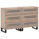 vidaXL Dressoirs 2 st 60x34x75 cm massief ruw mangohout