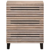vidaXL Dressoirs 2 st 60x34x75 cm massief ruw mangohout