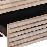 vidaXL Dressoirs 2 st 60x34x75 cm massief ruw mangohout
