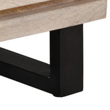 vidaXL Dressoirs 2 st 60x34x75 cm massief ruw mangohout