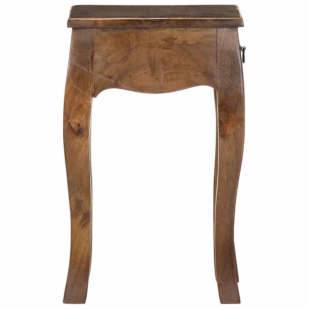 vidaXL Nachtkastje 28x28x46 cm massief mangohout