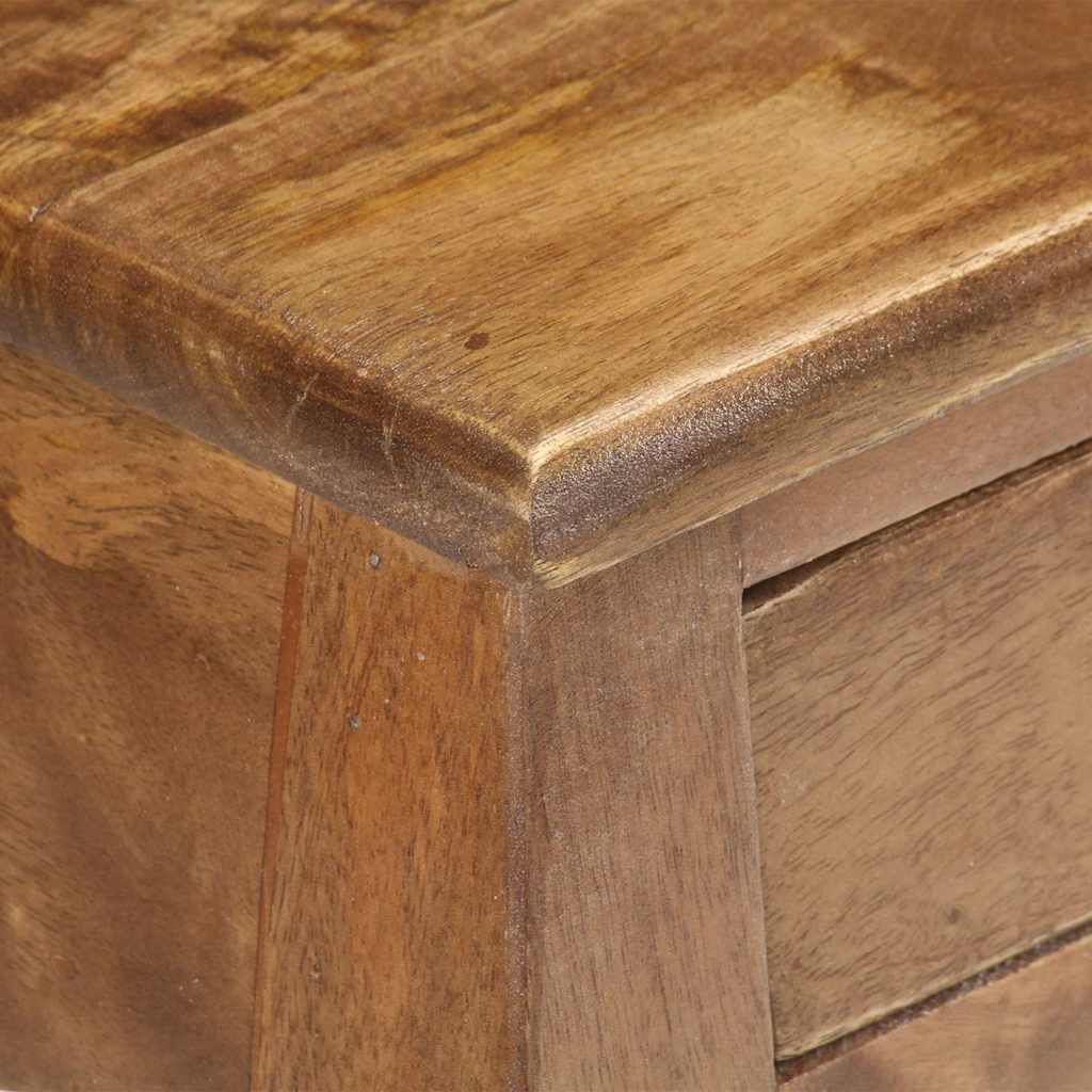 vidaXL Nachtkastje 28x28x46 cm massief mangohout
