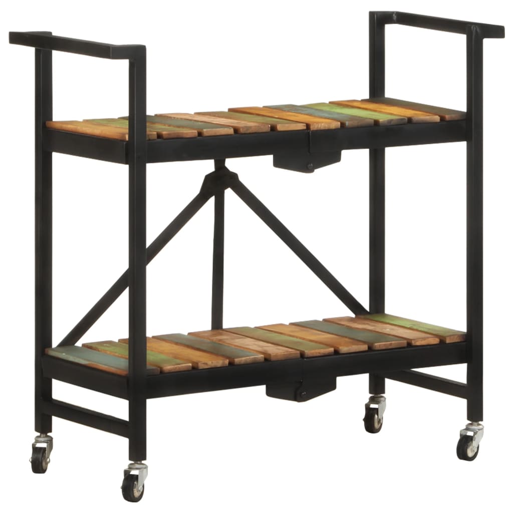 vidaXL Keukentrolley 87x36x81 cm massief mangohout