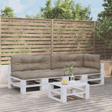 vidaXL Palletkussens 5 st stof antracietkleurig