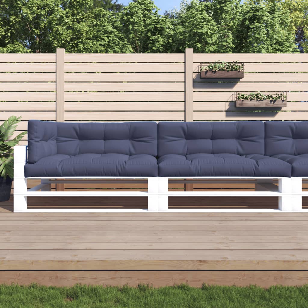 vidaXL Palletkussens 5 st stof antracietkleurig