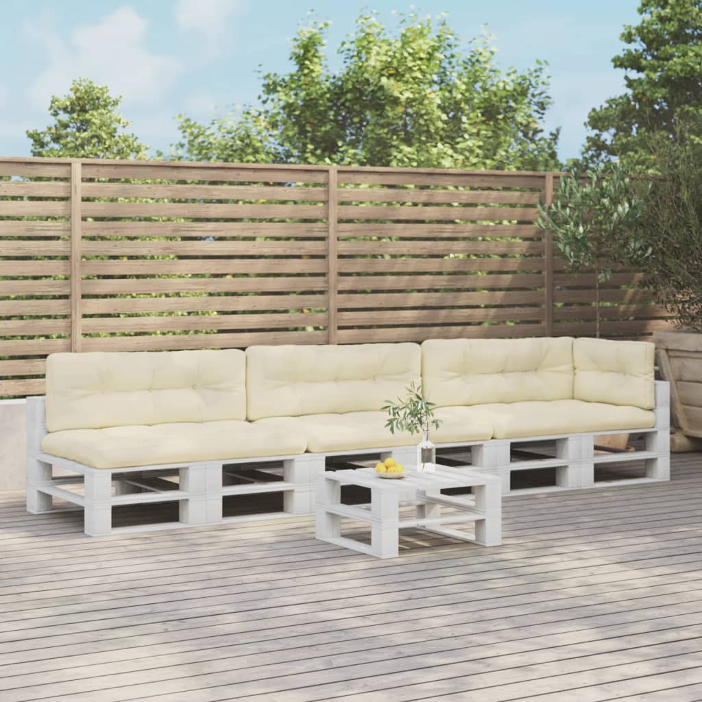 vidaXL Palletkussens 7 st stof antracietkleurig