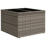 vidaXL 6-Piece Garden Sofa Set with Cushions, Grey Poly Rattan